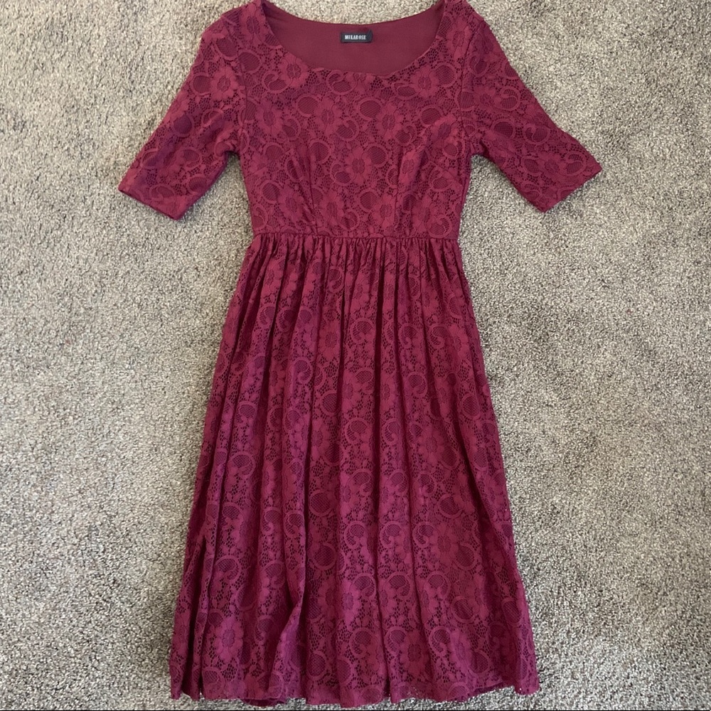 Purple floral dress